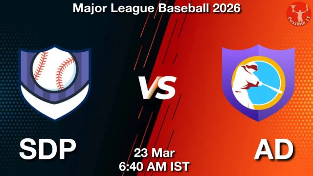 SDP vs AD Match Previews and Baseball Tips