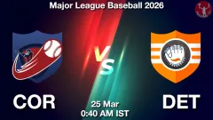 COR vs DET Match Result