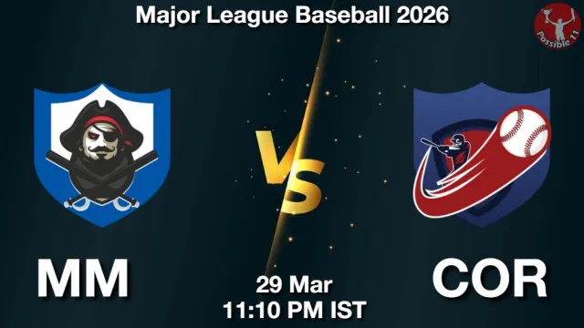 MM vs COR Match Previews and Baseball Tips