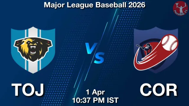 TOJ vs COR Match Previews and Baseball Tips