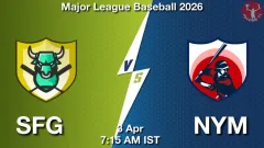 SFG vs NYM Match Result