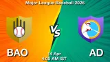 BAO vs AD Dream11 Prediction, Preview & Updates - <small>Tue, 14 Apr 04:05 AM IST</small>