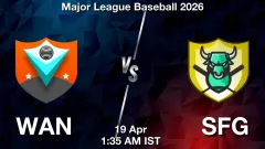 WAN vs SFG Match Result