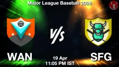 WAN vs SFG Match Result