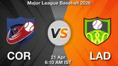 COR vs LAD Match Result