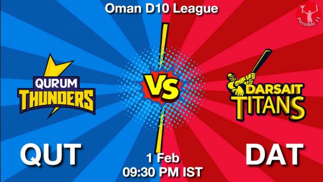 QUT vs DAT Cricket Match Preview
