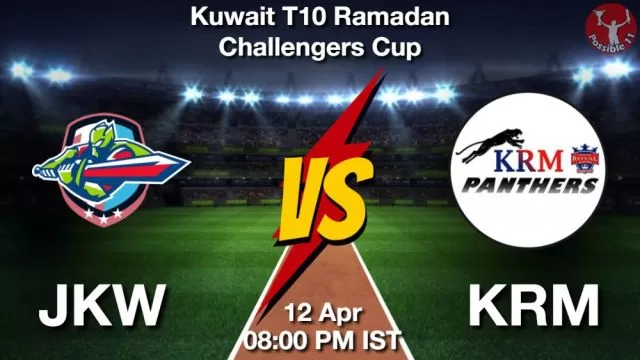 JKW vs KRM ड्रीम11 भविष्यवाणी, फैंटेसी क्रिकेट टीम - 12 अप्रैल 2024