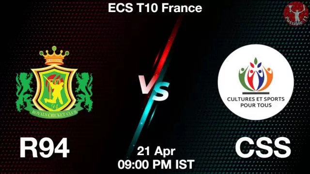 R94 vs CSS ड्रीम11 भविष्यवाणी, फैंटेसी क्रिकेट टीम - 21 अप्रैल 2024