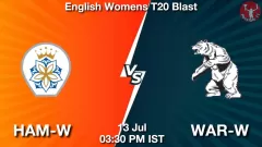 HAM-W vs WAR-W Match Result