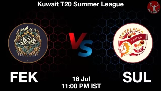 FEK vs SUL Dream11 Fantasy Prediction FEK vs SUL Dream11 Team Prediction, Fantasy Cricket Tips