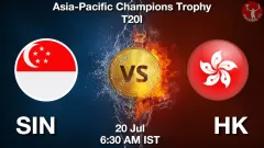 SIN vs HK Match Prediction Picture