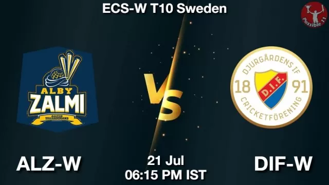 ALZ-W vs DIF-W ड्रीम11 भविष्यवाणी, फैंटेसी क्रिकेट टीम - 21 जुलाई 2025