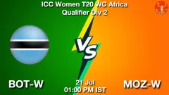 BOT-W vs MOZ-W Match Result