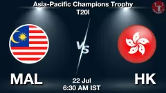 MAL vs HK Match Result