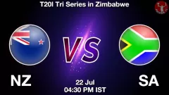 NZ vs SA Match Result