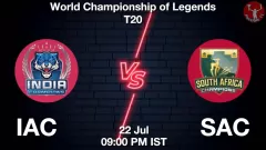 IAC vs SAC Match Result