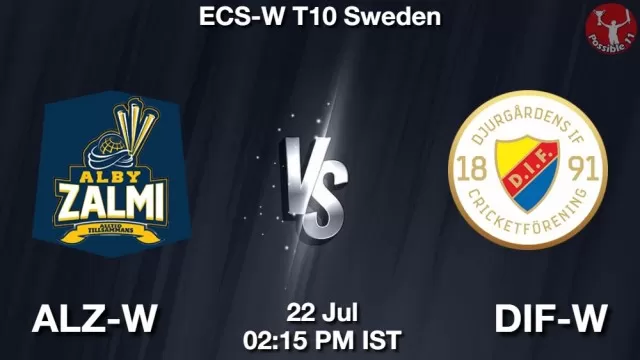 ALZ-W vs DIF-W ड्रीम11 भविष्यवाणी, फैंटेसी क्रिकेट टीम - 22 जुलाई 2025
