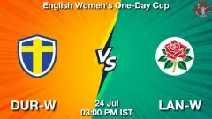 DUR-W vs LAN-W Match Result