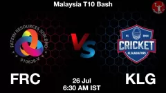 FRC vs KLG Match Prediction Picture