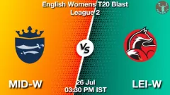 MID-W vs LEI-W Match Prediction Picture