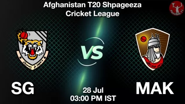 SG vs MAK Dream11 Fantasy Prediction SG vs MAK Dream11 Team Prediction, Fantasy Cricket Tips