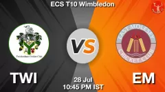 TWI vs EM Match Prediction Picture