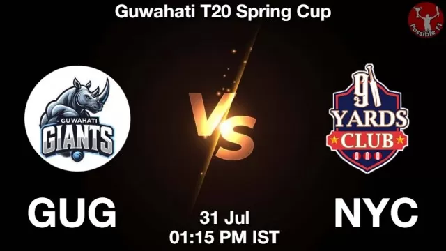 GUG vs NYC Dream11 Fantasy Prediction GUG vs NYC Dream11 Team Prediction, Fantasy Cricket Tips