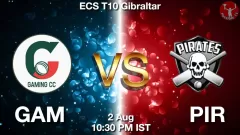 GAM vs PIR Match Prediction Picture