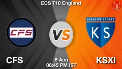 CFS vs KSXI Match Result