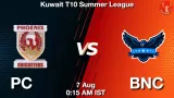 PC vs BNC Match Prediction & Fantasy Tips - <small>Thu, 07 Aug 12:15 AM IST</small>