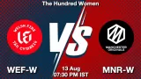 WEF-W vs MNR-W Match Prediction - <small>Wed, 13 Aug 07:30 PM IST</small>
