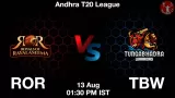 ROR vs TBW Match Prediction & Fantasy Tips - <small>Wed, 13 Aug 01:30 PM IST</small>