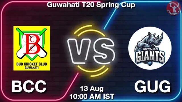 BCC vs GUG ड्रीम11 भविष्यवाणी, फैंटेसी क्रिकेट टीम - 13 अगस्त 2025