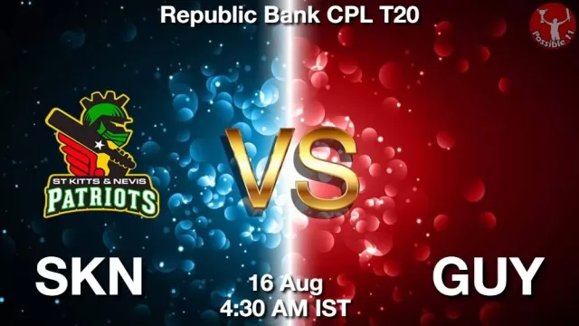 SKN vs GUY ड्रीम11 भविष्यवाणी, फैंटेसी क्रिकेट टीम - 16 अगस्त 2025