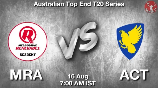 MRA vs ACT Dream11 Team Prediction, Fantasy Cricket Tips