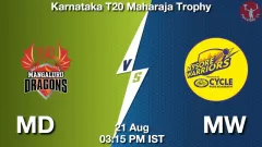 MD vs MW Match Result