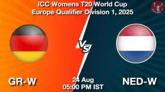 GR-W vs NED-W Match Result