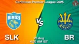 SLK vs BR Match Prediction & Fantasy Tips - <small>Mon, 25 Aug 04:30 AM IST</small>