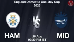 HAM vs MID Match Prediction Picture