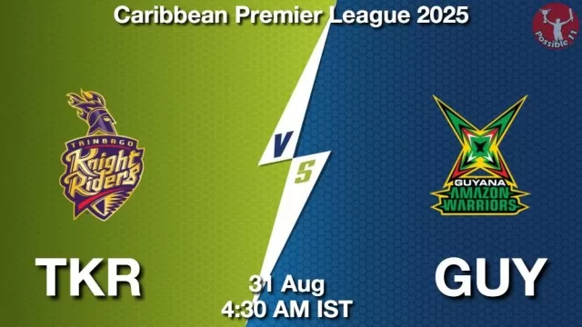 TKR vs GUY Match Previews TKR vs GUY Match Previews and Cricket Tips