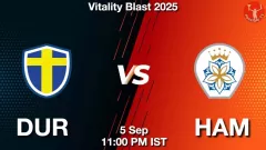 DUR vs HAM Match Prediction Picture
