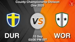 DUR vs WOR Match Prediction Picture