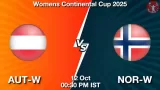AUT-W vs NOR-W Match Preview - <small>Sun, 12 Oct 12:30 PM IST</small>