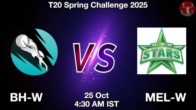 BH-W vs MEL-W Match Previews BH-W vs MEL-W Match Previews and Cricket Tips