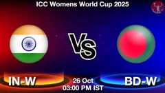 IN-W vs BD-W Match Prediction Picture