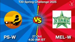 PS-W vs MEL-W Match Result