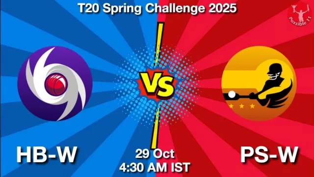 HB-W vs PS-W ड्रीम11 भविष्यवाणी, फैंटेसी क्रिकेट टीम - 29 अक्टूबर 2025