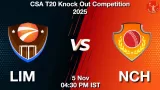LIM vs NCH Match Preview & Latest Updates - <small>Wed, 05 Nov 04:30 PM IST</small>