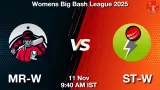 MR-W vs ST-W Match Preview - <small>Tue, 11 Nov 09:40 AM IST</small>
