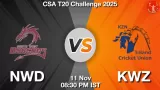 NWD vs KWZ Match Preview & Latest Updates - <small>Tue, 11 Nov 08:30 PM IST</small>